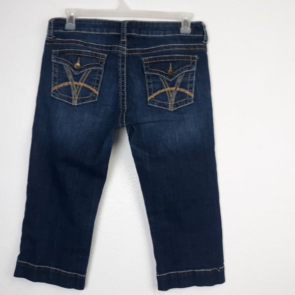 KUT from the Kloth Women's Kate Low Rise Crop Jeans Size 12 So Low Embroidered - Picture 4 of 15